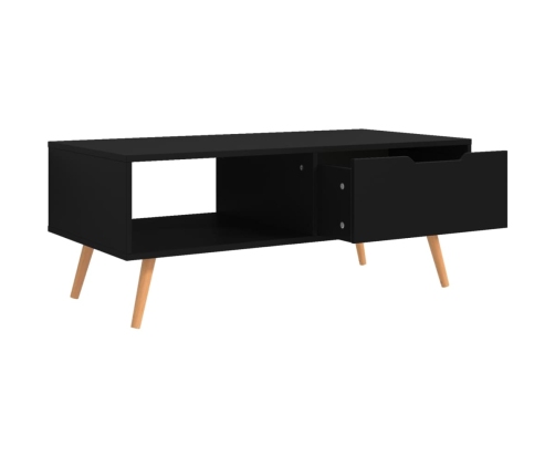 vidaXL Mueble de TV madera de ingeniería negro 100x49,5x43 cm