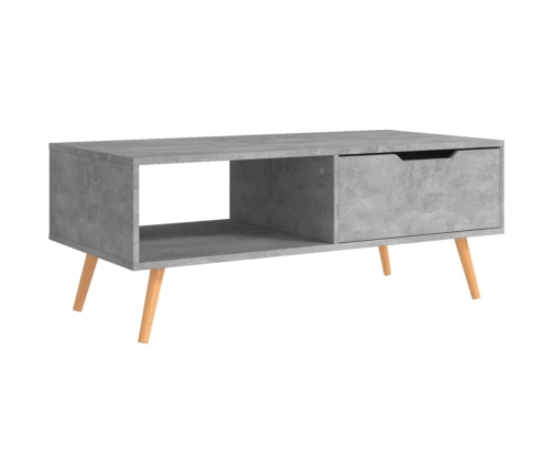 vidaXL Mueble de TV madera de ingeniería gris hormigón 100x49,5x43 cm