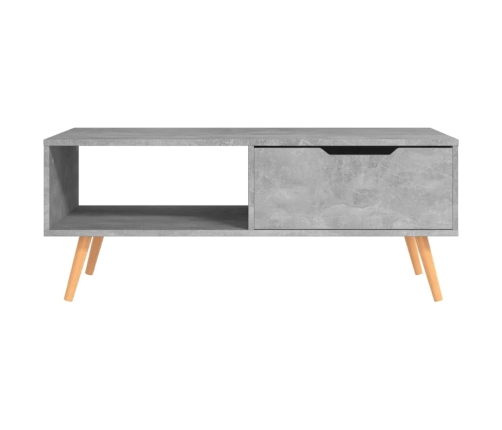 vidaXL Mueble de TV madera de ingeniería gris hormigón 100x49,5x43 cm