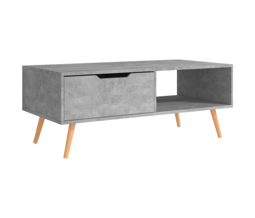 vidaXL Mueble de TV madera de ingeniería gris hormigón 100x49,5x43 cm