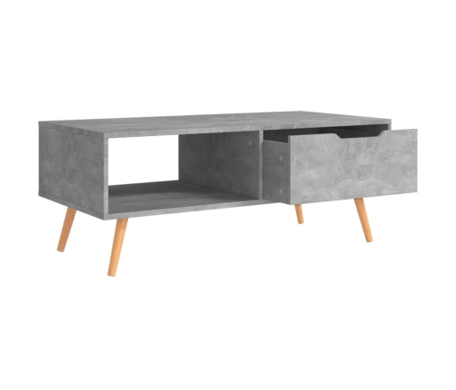 vidaXL Mueble de TV madera de ingeniería gris hormigón 100x49,5x43 cm