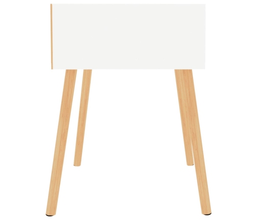 Mesitas de noche 2 uds madera contrachapada blanco 40x40x56 cm