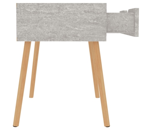 vidaXL Mesita de noche madera de ingeniería gris hormigón 40x40x56 cm