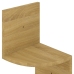 vidaXL Estante de esquina de pared madera ingeniería roble 19x19x123cm