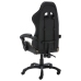 Silla gaming de cuero sintético negro y camuflaje