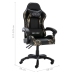 Silla gaming de cuero sintético negro y camuflaje