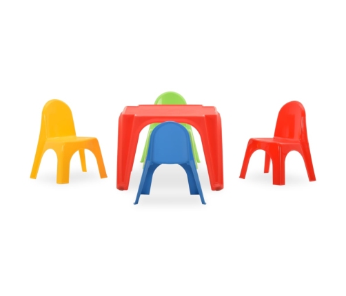 Juego de mesa y sillas para niños PP