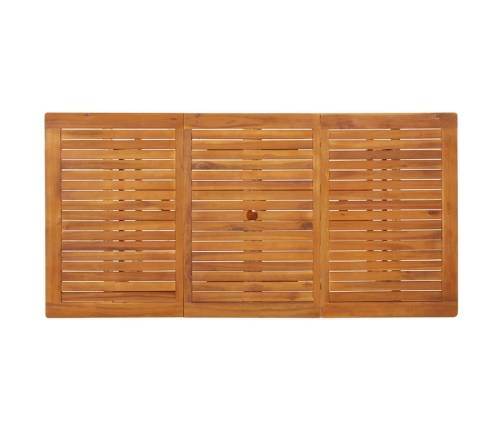 vidaXL Mesa de comedor jardín 180x90x75 cm madera maciza de acacia