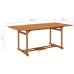 vidaXL Mesa de comedor jardín 180x90x75 cm madera maciza de acacia