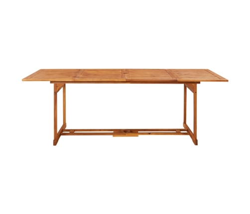 Mesa de comedor jardín 220x90x75 cm madera maciza de acacia