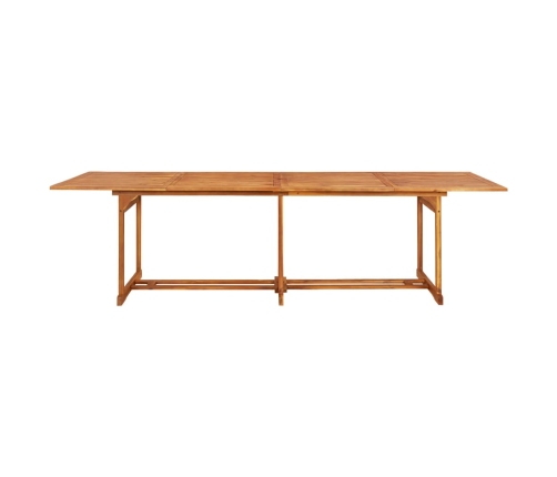 Mesa de comedor jardín 280x90x75 cm madera maciza de acacia