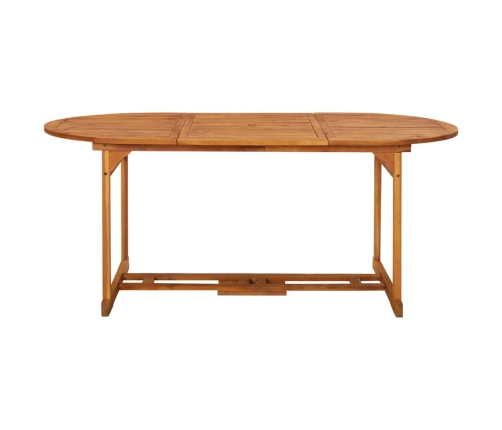 Mesa de comedor jardín 180x90x75 cm madera maciza de acacia