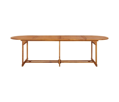 Mesa de comedor jardín 280x90x75 cm madera maciza de acacia