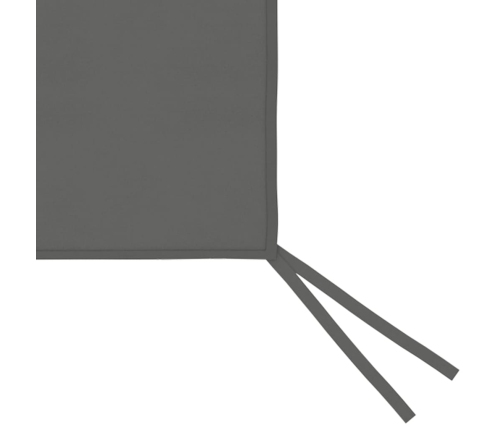 Pared lateral de cenador con ventanas gris antracita 4x2 m