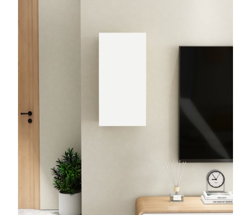 Mueble para TV de madera contrachapada blanco 30,5x30x60 cm