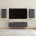 Mueble para TV de madera contrachapada gris 30,5x30x60 cm