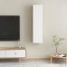 Mueble de TV 2 uds contrachapada blanco y roble 30,5x30x60 cm