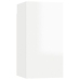 Mueble de TV madera contrachapada blanco brillante 30,5x30x60cm