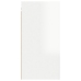 Mueble de TV madera contrachapada blanco brillante 30,5x30x60cm