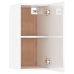 Mueble de TV madera contrachapada blanco brillante 30,5x30x60cm