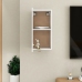 Mueble de TV madera contrachapada blanco brillante 30,5x30x60cm