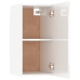 Mueble de TV 2 uds contrachapada blanco brillante 30,5x30x60 cm