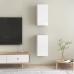 Mueble de TV 2 uds contrachapada blanco brillante 30,5x30x60 cm