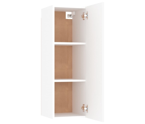 Mueble para TV madera contrachapada blanco 30,5x30x90 cm