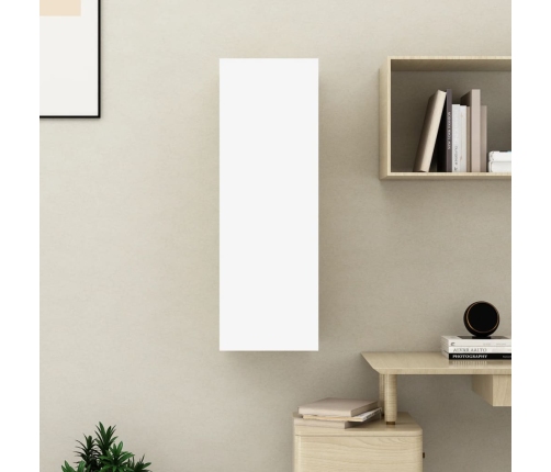 Mueble para TV madera contrachapada blanco 30,5x30x90 cm