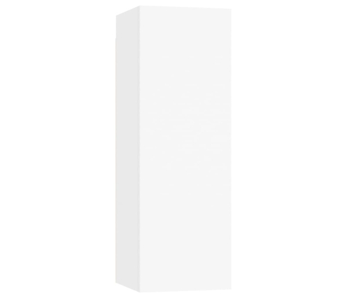 Muebles para TV 2 uds madera contrachapada blanco 30,5x30x90 cm