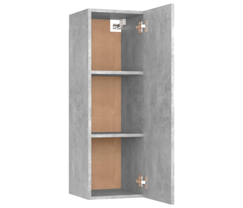 Mueble para TV madera contrachapada gris hormigón 30,5x30x90 cm