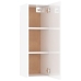 Mueble TV madera contrachapada blanco brillante 30,5x30x90 cm