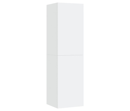 vidaXL Mueble para TV de madera contrachapada blanco 30,5x30x110 cm