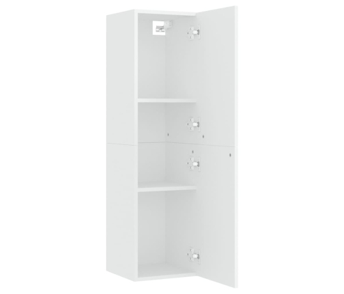 vidaXL Mueble para TV de madera contrachapada blanco 30,5x30x110 cm