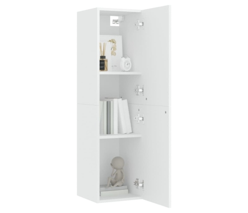 Muebles para TV 2 uds contrachapada blanco 30,5x30x110 cm