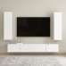 Muebles para TV 2 uds contrachapada blanco 30,5x30x110 cm