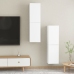 Muebles para TV 2 uds contrachapada blanco 30,5x30x110 cm