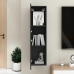 Mueble pared TV madera contrachapada negro 30,5x30x110 cm