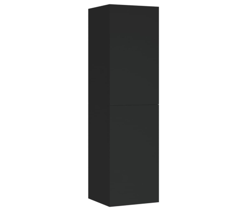 Muebles para TV 2 uds madera contrachapada negro 30,5x30x110 cm