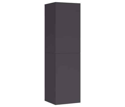 Mueble para TV madera contrachapada gris 30,5x30x110 cm