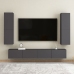 Mueble para TV madera contrachapada gris 30,5x30x110 cm