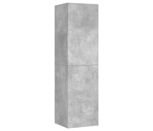 Mueble de TV madera contrachapada gris hormigón 30,5x30x110 cm