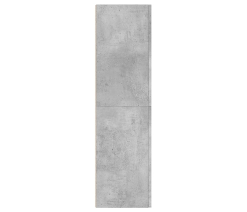 Mueble de TV 2 uds contrachapada gris hormigón 30,5x30x110 cm