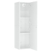 vidaXL Mueble de TV contrachapada blanco brillante 30,5x30x110 cm