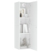 vidaXL Mueble de TV contrachapada blanco brillante 30,5x30x110 cm