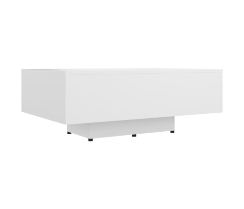 vidaXL Mesa de centro madera contrachapada blanco 85x55x31 cm