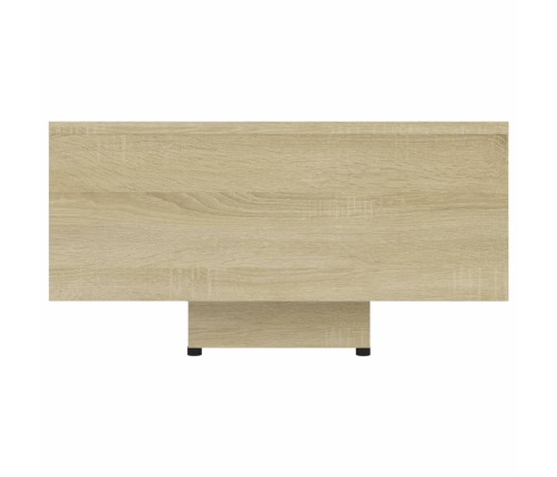 vidaXL Mesa de centro madera contrachapada color roble 85x55x31 cm