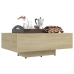 vidaXL Mesa de centro madera contrachapada color roble 85x55x31 cm