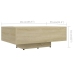 vidaXL Mesa de centro madera contrachapada color roble 85x55x31 cm