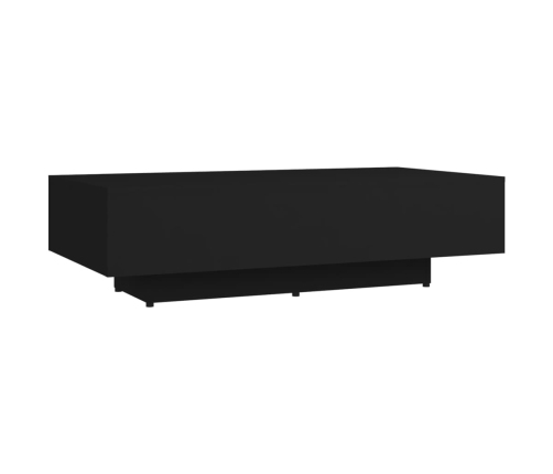 Mesa de centro madera de ingeniería negro 100x49,5x31 cm